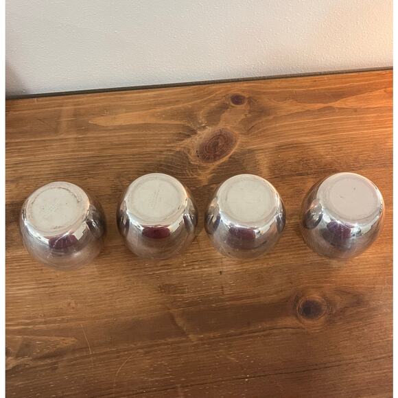 Poole EPCA Silverplate Punch Set 6pc #834 #837 Bowl Cups Swizzle Stick Vtg MCM - Picture 9 of 13